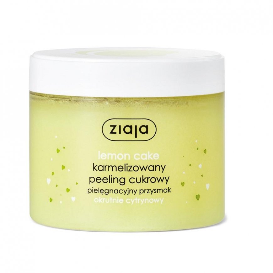 Ziaja Lemon Cake Sugar Body Scrub Body Peeling moterims, 300 ml – 2