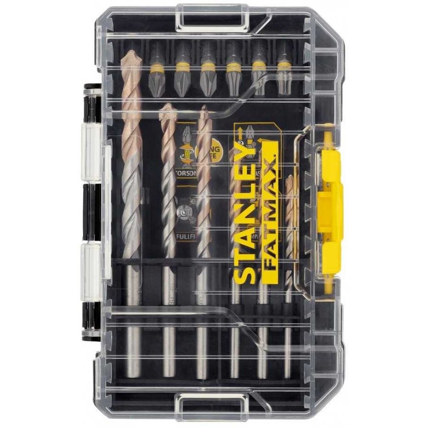 19 1/4" Hammer Drill + Masonry Bit Set, Stanley [STA88552-XJ] – 2