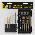rinkinys iš 19 1/4" smūginių grąžtų + mūro grąžtai, Stanley [STA88552-XJ]