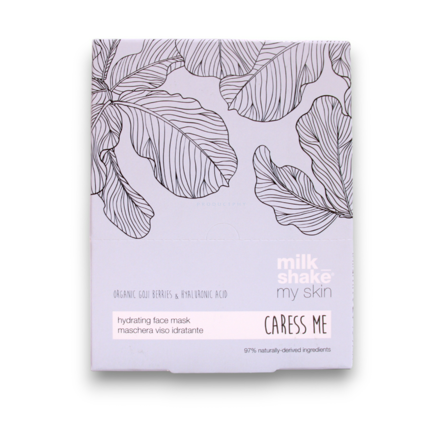 Milk Shake, My Skin Caress Me, Hyaluronic Acid, Hydrating, Sheet Mask, For Face, Day, 28 g – 2