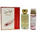 SET Lattafa Mahasin Crystal (U) EDP 100ml + dsp 50ml SET Lattafa Mahasin Crystal (U) EDP 100ml + dsp 50ml