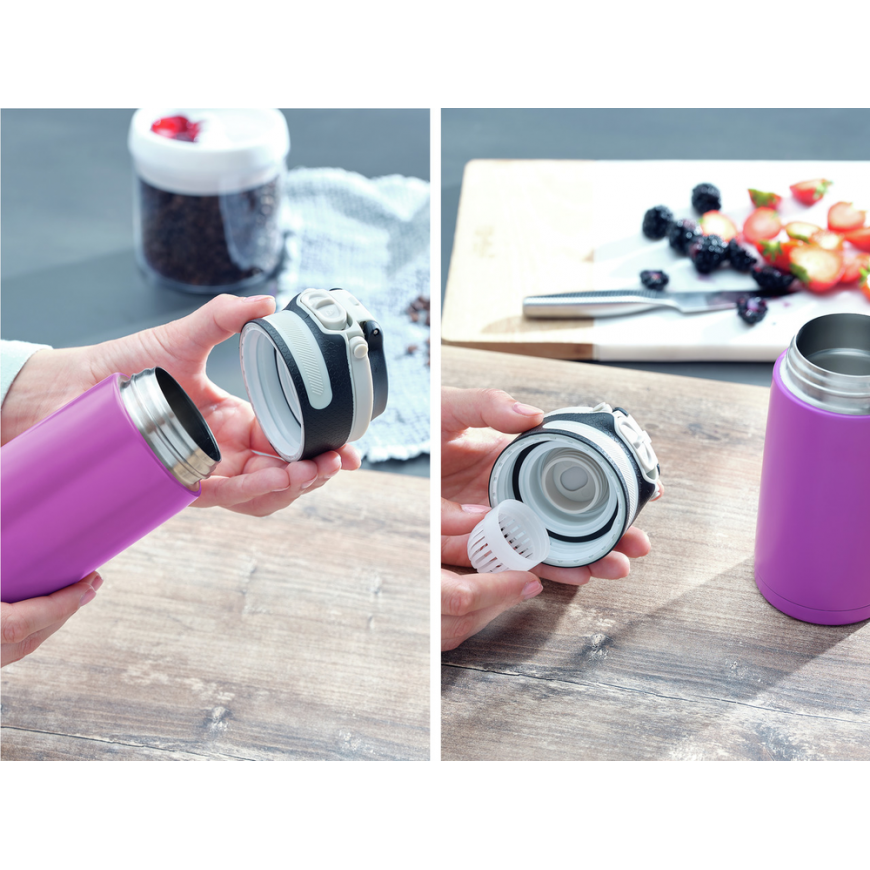 Leifheit 3246 Flip Termo puodelis 350 ml Rožinė – 3