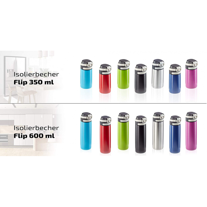 Leifheit 3246 Flip Thermos cup 350 ml Pink – 5