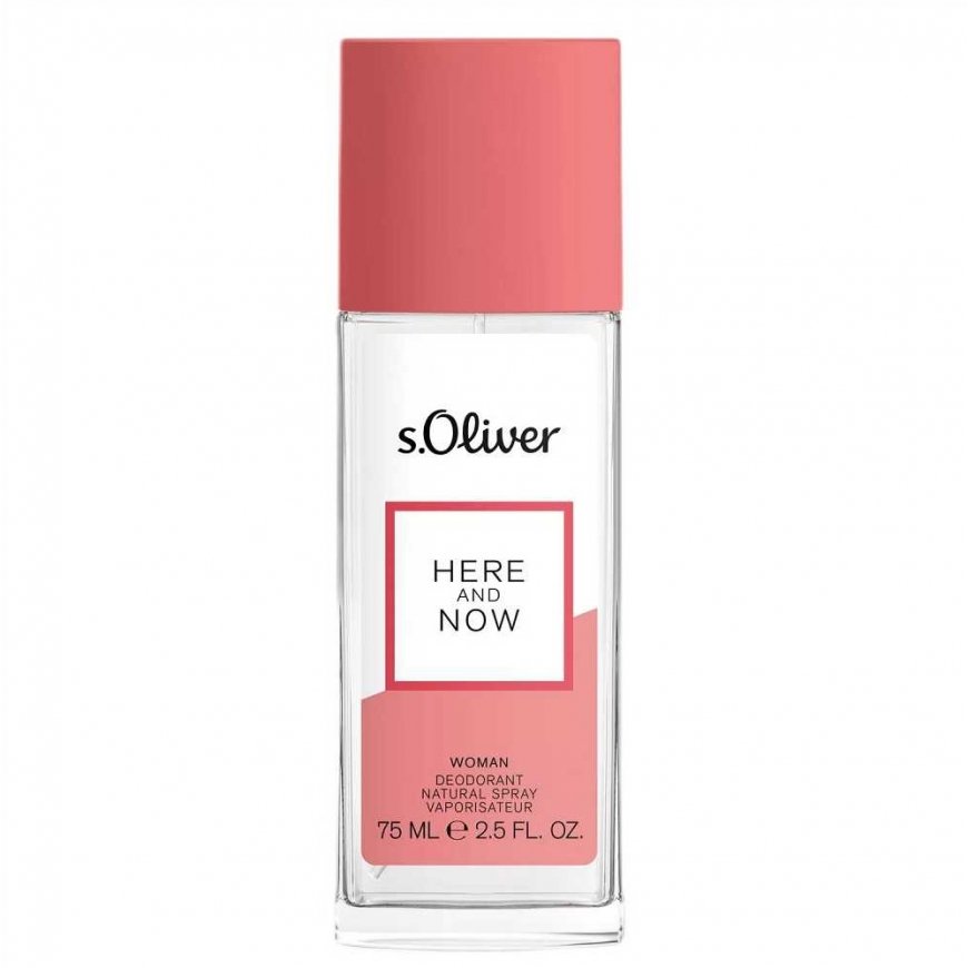 s.Oliver Natūralus purškiamas dezodorantas Here and Now Woman 75ml