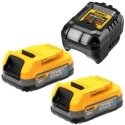DEWALT Įkroviklis DCB1102 + 2x1,7Ah POWERSTACK DCB1102E2 DEWALT Įkroviklis DCB1102 + 2x1,7Ah POWERSTACK DCB1102E2