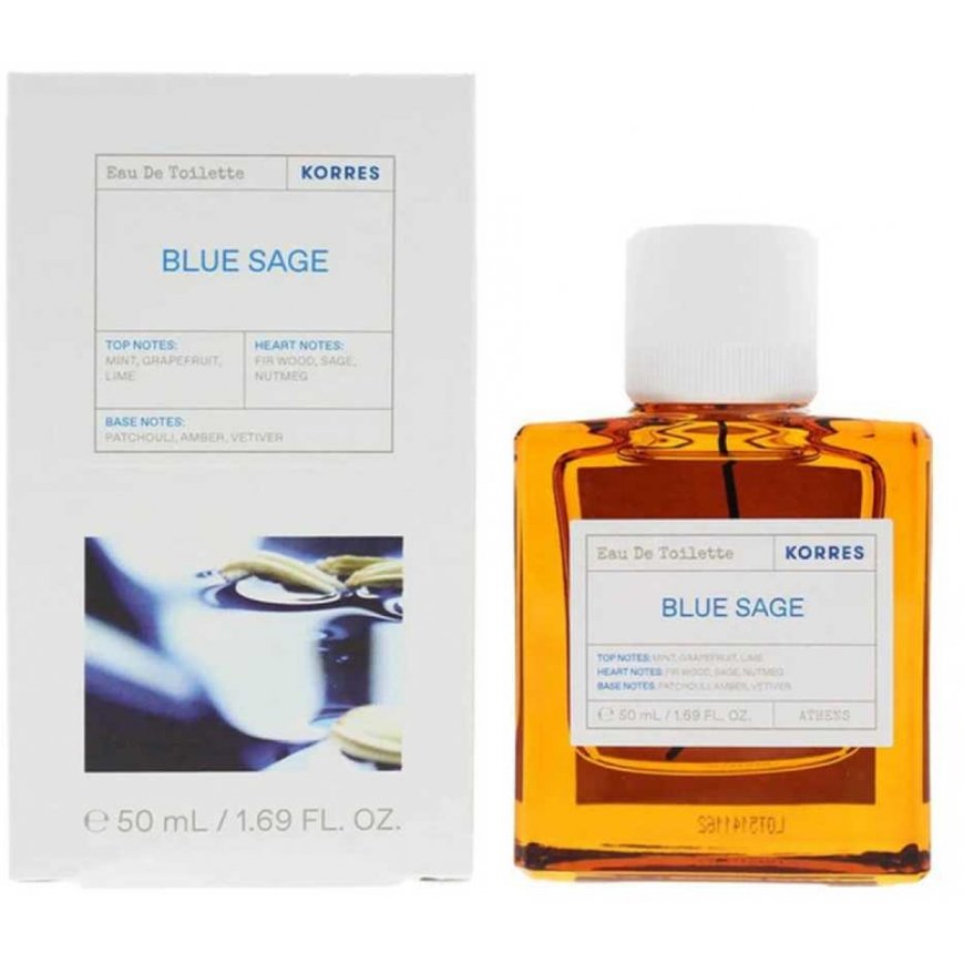 Korres Mėlyna Sage EDT tualetinis vanduo Unisex, 50 ml