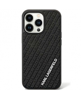 Case Karl Lagerfeld Karl Lagerfeld KLHCN613DMKRLK iPhone 11 / Xr 6.1" Black/Black Hard 3D Rubber Road Logo
