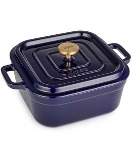 Zyle Square enameled cast iron pot ZY08BLKI