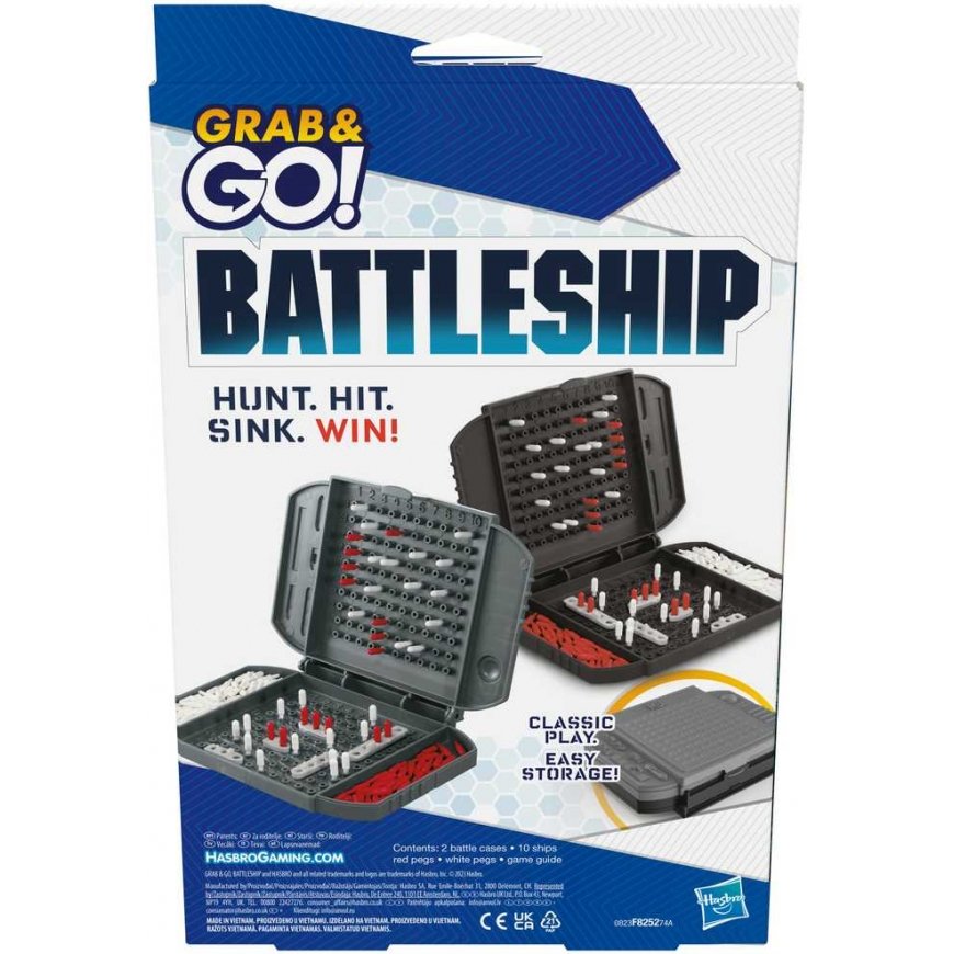 Hasbro „Grab&Go“ kelioninis žaidimas „Laivų mūšis“ – 2