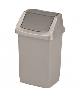 Click-it waste bucket 9L 22,9x18,9x38,1cm silver