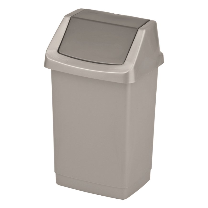 Click-it waste bucket 9L 22,9x18,9x38,1cm silver
