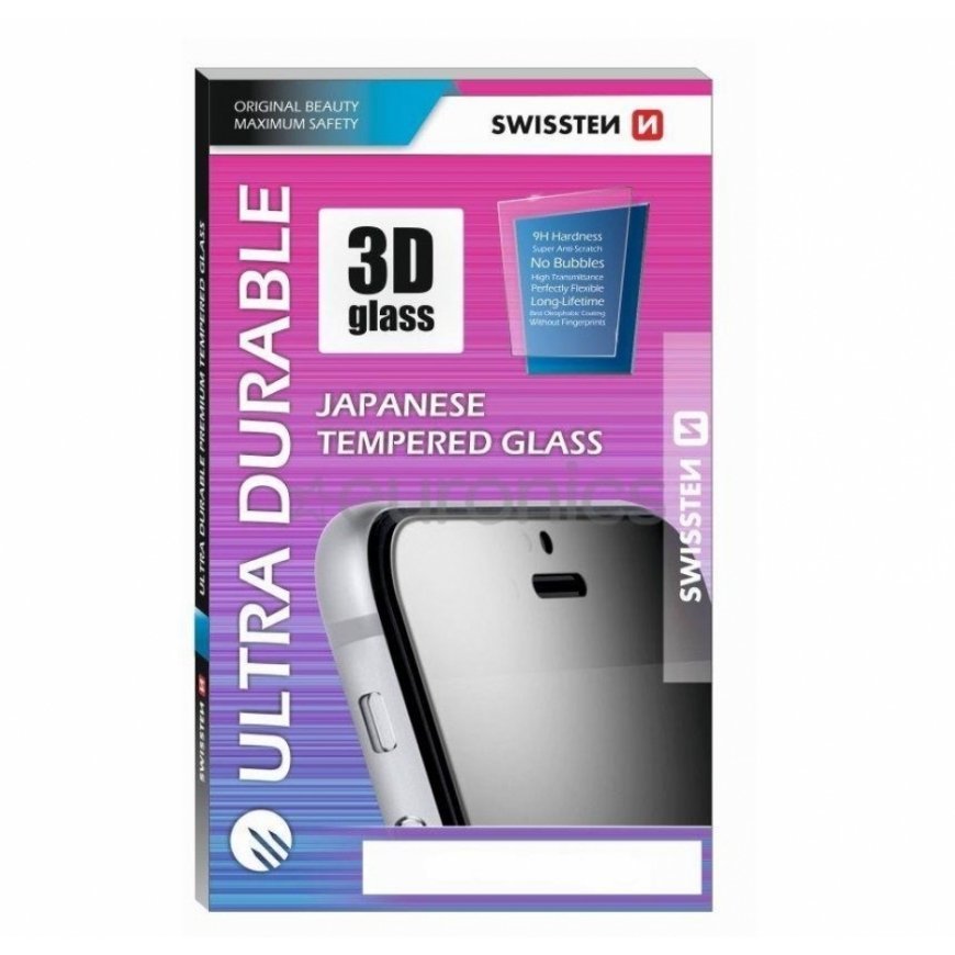 Swissten Ultra Durable 3D Full Face Tempered Glass Apple iPhone XR White