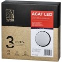 Wall lamp Orno AGAT LED 10W, garden lamp, 800lm, IP54, 4000K, black Wall lamp Orno AGAT LED 10W, garden lamp, 800lm, IP54, 4000K, black