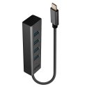 Lindy 43325 keskitin USB 3.2 Gen 1 (3.1 Gen 1) Type-C 5000 Mbit/s Harmaa Lindy 43325 keskitin USB 3.2 Gen 1 (3.1 Gen 1) Type-C 5000 Mbit/s Harmaa