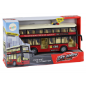 Lean Double decker city bus lights sound red 1:16 Lean Double decker city bus lights sound red 1:16