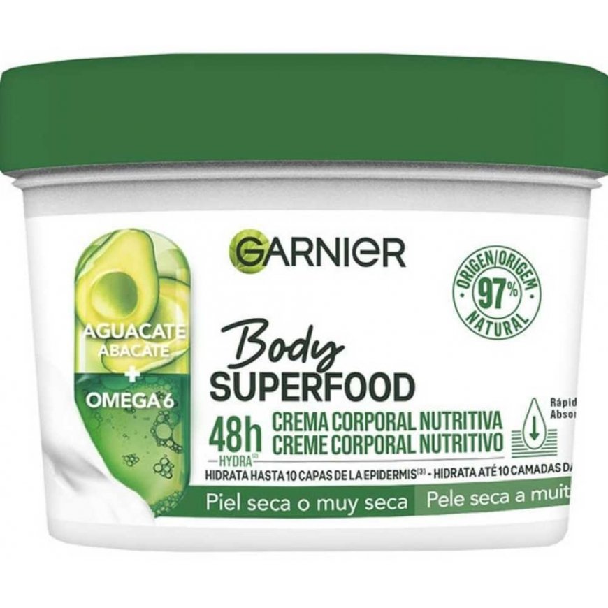 "Garnier Body Superfood maitinamasis avokadų kūno kremas 380ml – 2