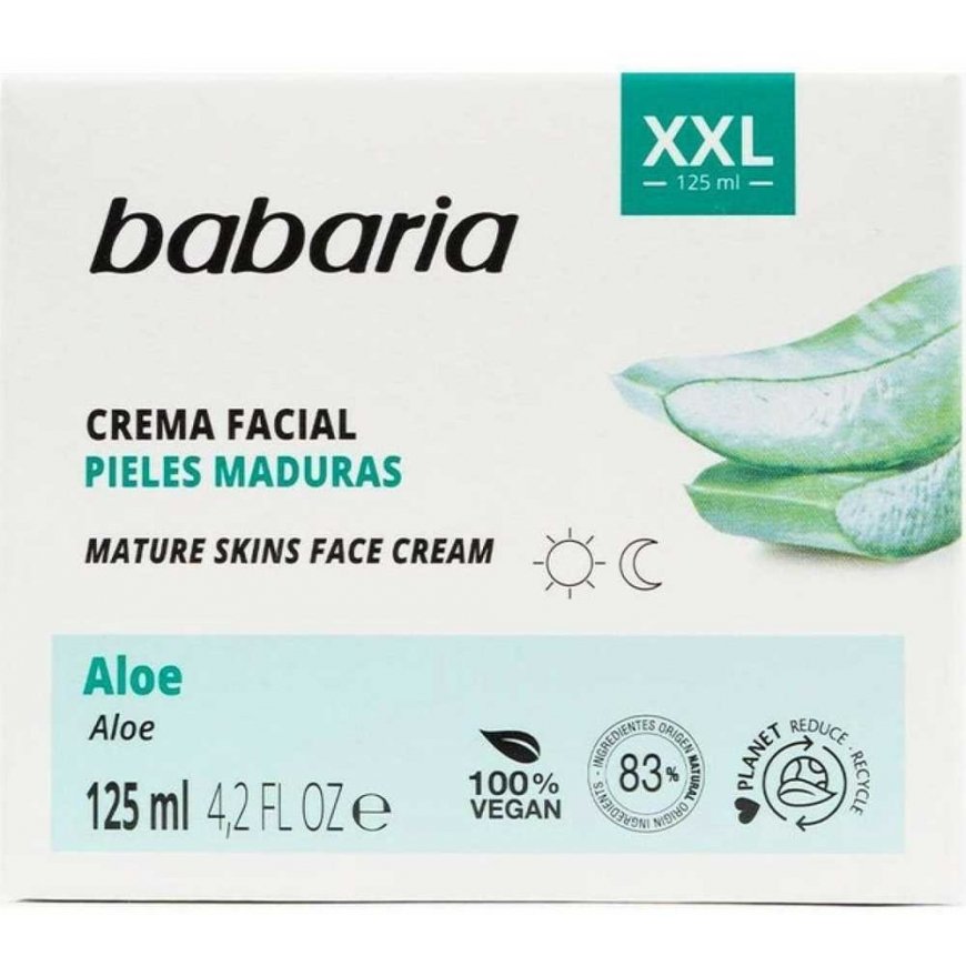 Babaria Aloe Vera Nourishing Facial Cream for Mature Skin 125ml – 2