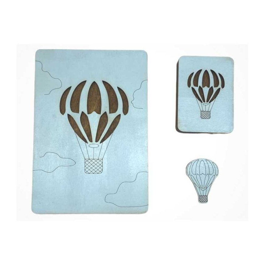 Yuliya Ausianikava ind. activity pg. certificate no. 1201908 Wooden box. Scissor case "Blue balloon" KF057/16
