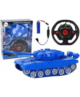 Lean R/C Tank nuotoliniu būdu valdomos lemputės Mėlynas garsas 1:18 27MHz