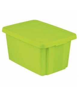Box with lid Essentials 45L 40x57x30cm green