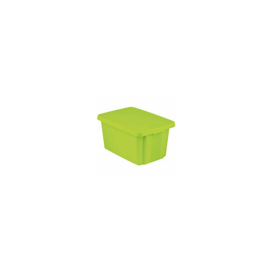 Box with lid Essentials 45L 40x57x30cm green
