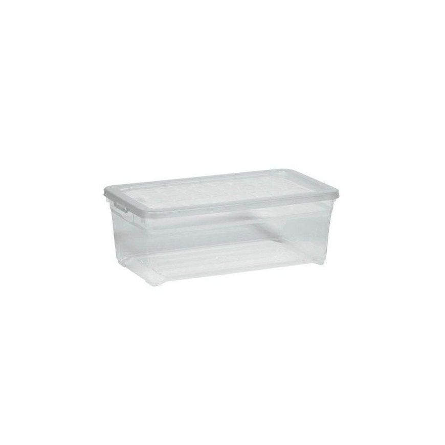 Box with lid Textile Box 5,7L 34,3x19,5x12,5cm transparent – 2