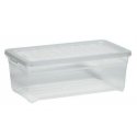 Box with lid Textile Box 5,7L 34,3x19,5x12,5cm transparent Box with lid Textile Box 5,7L 34,3x19,5x12,5cm transparent