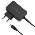 Qoltec 52386 GaN POWER PRO laadija | 1xUSB-C | 65W | 5-20V | 3-3,25A | Must
