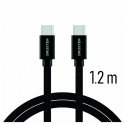 Swissten Textile Universal Quick Charge 3.1 USB-C to USB-C Data and Charging Cable 1.2m Swissten Textile Universal Quick Charge 3.1 USB-C to USB-C Data and Charging Cable 1.2m