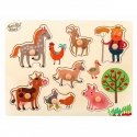 Wooden puzzle Animals farms Wooden puzzle Animals farms