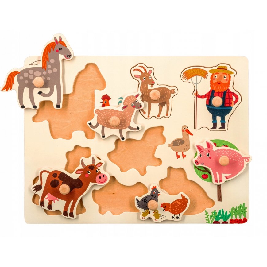 Wooden puzzle Animals farms – 2