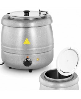 Royal Catering Kociołek thermos for soup electric stainless steel cool-touch 400 W 10 l 35-80C silver