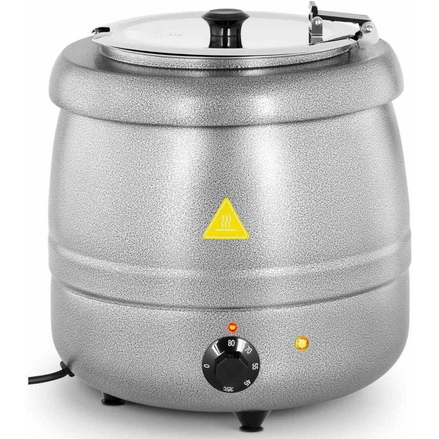 Royal Catering Kociołek termos do zupy elektrinis ze stali nierdzewnej cool-touch 400 W 10 l 35-80C sidabrinė – 2