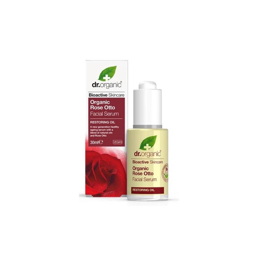 Dr Organic Rose Otto veido serumas 30ml