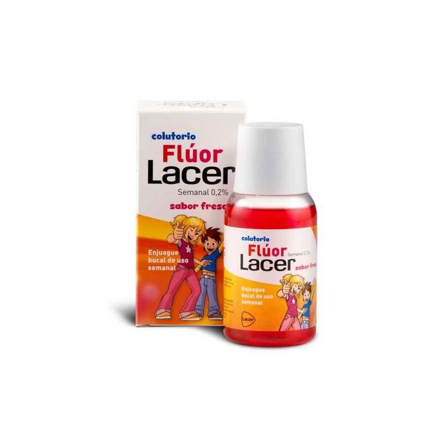 Lacer™ Fluoride 0,2 Braškių skalavimo skystis 100 ml