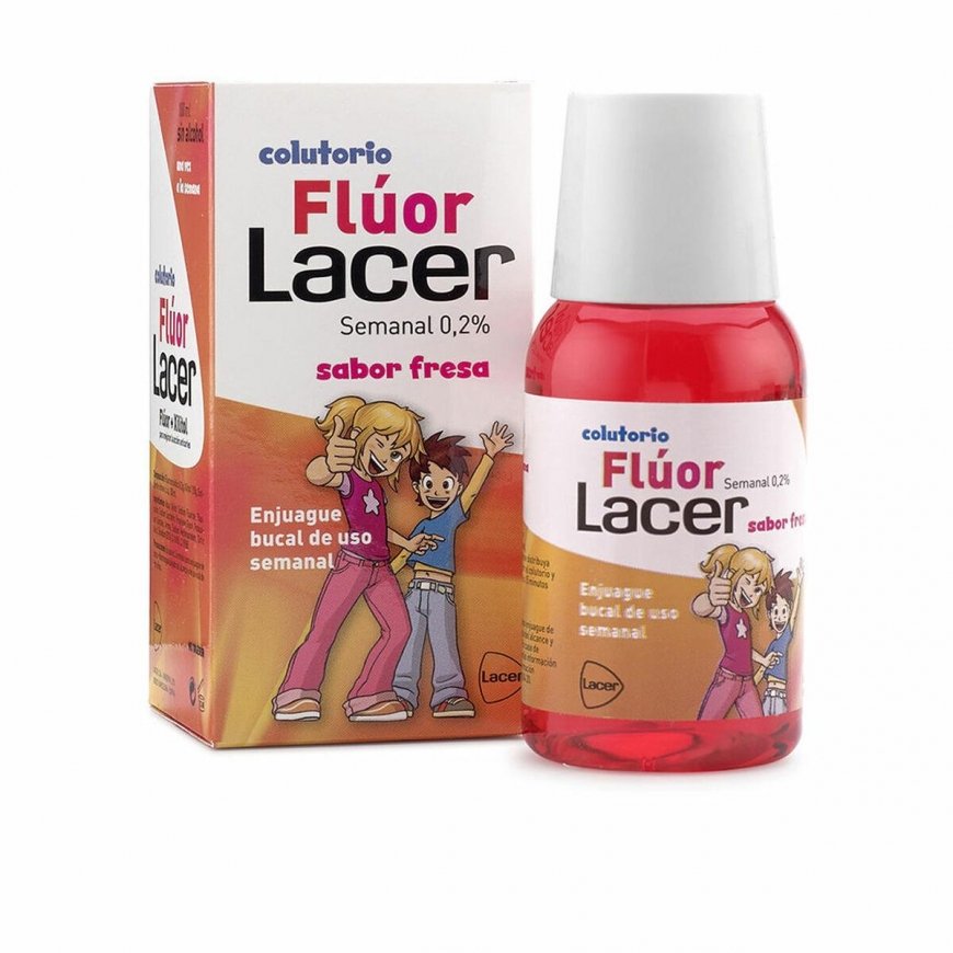 Lacer™ Fluoride 0,2 Braškių skalavimo skystis 100 ml – 2