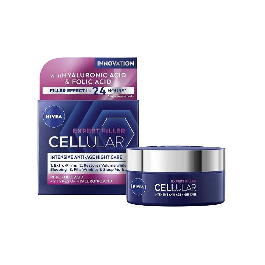 Nivea Hyaluron Cellular Filler + Stangrinamasis naktinis kremas nuo raukšlių 50ml – 3