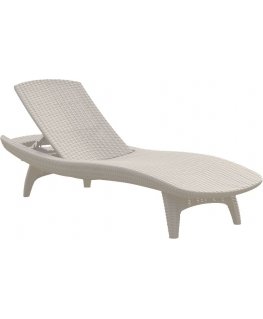Sun lounger Pacific white