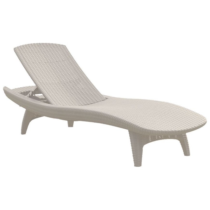Sun lounger Pacific white