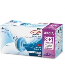 Sausintuvas Ceresit STOP MOISTURE AERO 360° pakaitinės tabletės 3+1 levanda (4x450g)