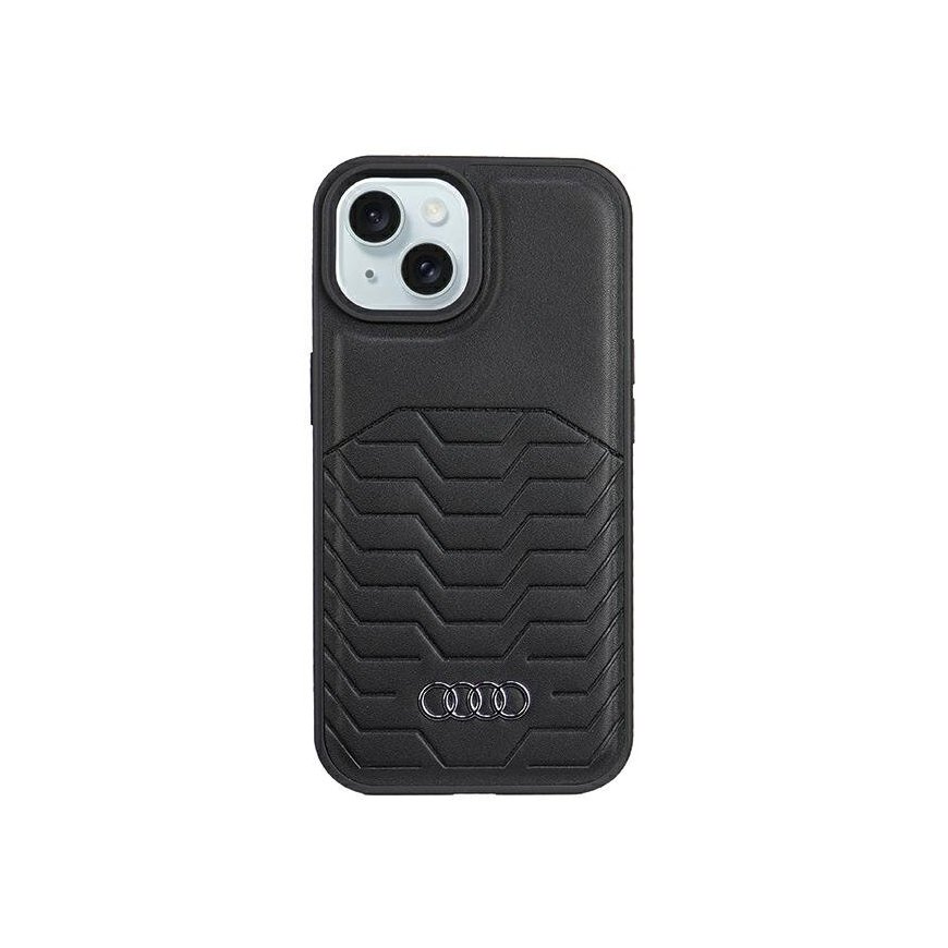Audi Synthetic Leather MagSafe iPhone 15 | 14 | 13 6.1" czerwony