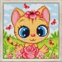 Beldizart Diamond Painting Kit "Cat in Flowers" 20*20 cm AM1946 Beldizart Diamond Painting Kit "Cat in Flowers" 20*20 cm AM1946