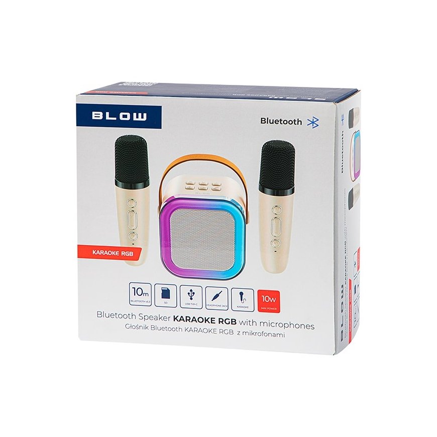 Bluetooth kõlar KARAOKE RGB 10W – 3
