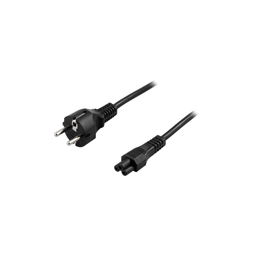 Deltaco DEL-109F кабель питания Черный 3 m CEE7/7 Разъем C5