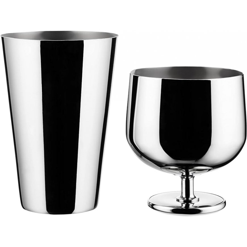 Alessi Doppel Cocktail-Sieb tending box GIA27