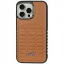 Audi Synthetic Leather MagSafe iPhone 15 Pro 6.1" brązowy|brown Audi Synthetic Leather MagSafe iPhone 15 Pro 6.1" brązowy|brown