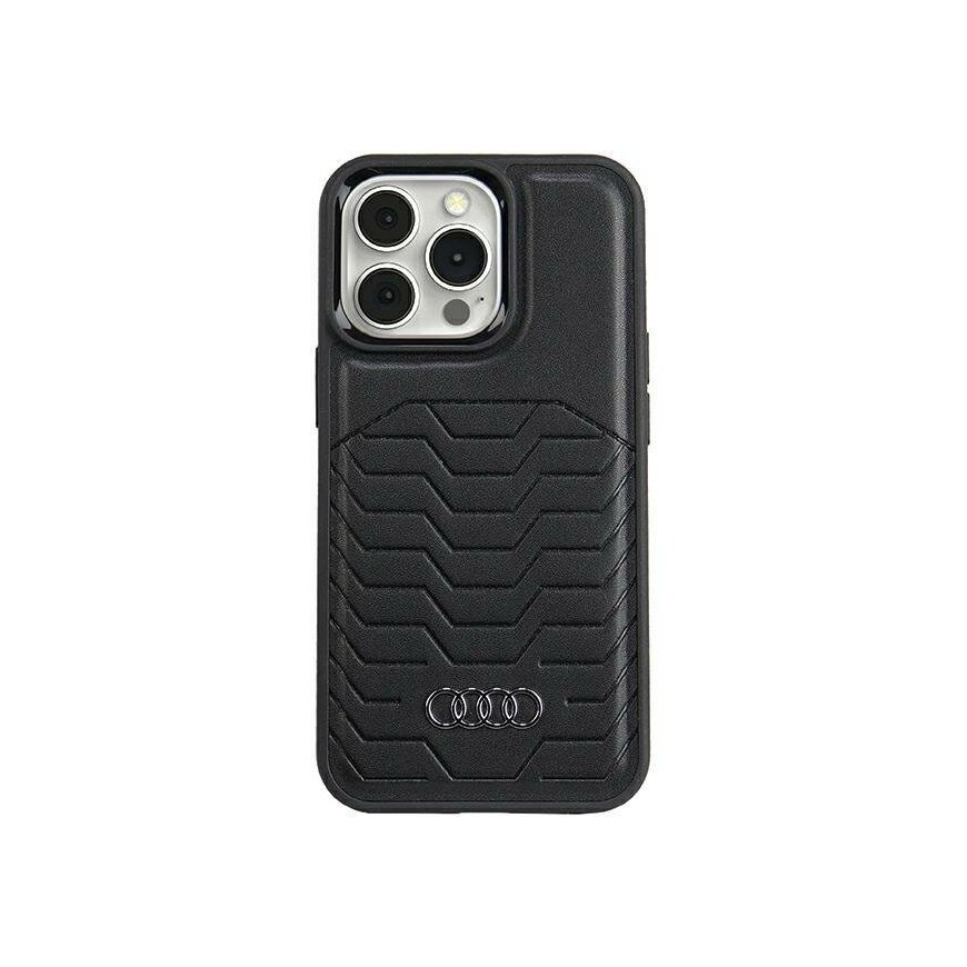 Audi Synthetic Leather MagSafe iPhone 15 Pro 6.1" brązowy|brown – 2