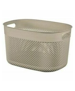 Basket Your Style L 35x30x22cm grey