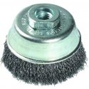 Tivoli Steel wire cupbrush for angle grinder, 95mm, corrugated Ø0.35mm, M14