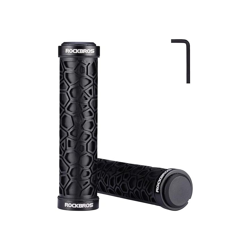 Rockbros 40720007002 bicycle grips with reflector - red – 2